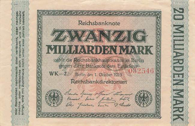 20 Milliarden Mark ro.115b WK
